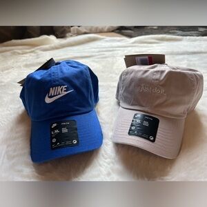 Nike Club Caps - Blue & Light Beige